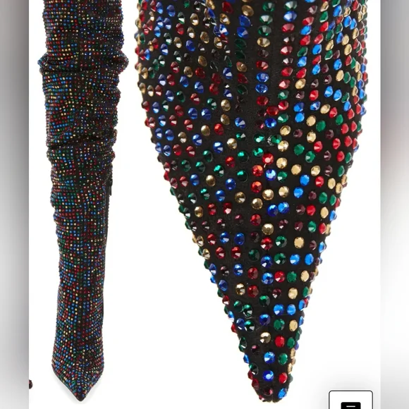 Jeffrey Campbell rhinestone boots size 10 - Picture 3 of 4